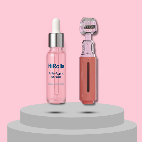 HiRolla™ Bundle Derma Roller with serum tank and Serum